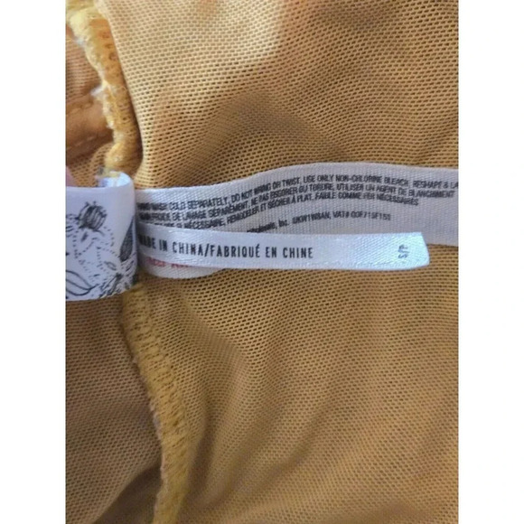 Free People Intimately Everyday Lace Bralette yellow Size S - Picture 5 of 6